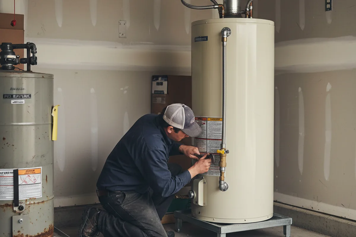 Water heater and shutoff valve replacement in Congress